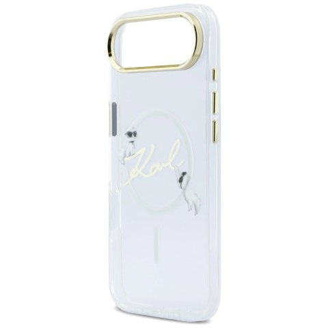 Etui Karl Lagerfeld IML Choupettes Karl Script Logo MagSafe na iPhone Air - przezroczyste