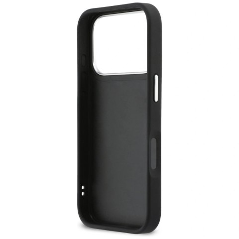 Etui Karl Lagerfeld IML Glitter KL Diamond Logo na iPhone 17 Pro - czarne