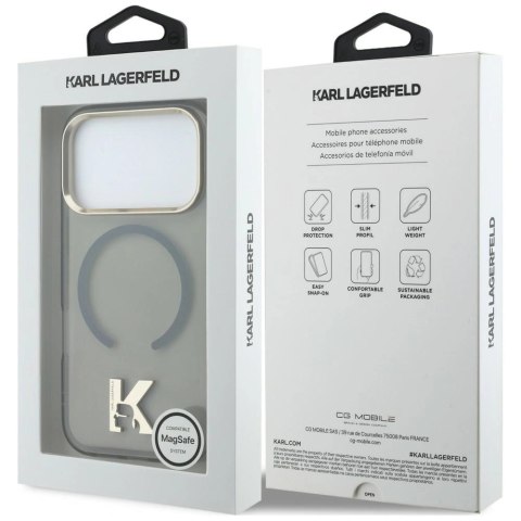 Etui Karl Lagerfeld IML K Head Logo MagSafe na iPhone 17 Pro Max - czarne