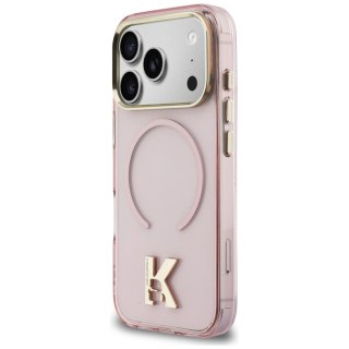 Etui Karl Lagerfeld IML K Head Logo MagSafe na iPhone 17 Pro Max - różowe