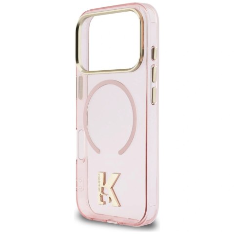 Etui Karl Lagerfeld IML K Head Logo MagSafe na iPhone 17 Pro Max - różowe