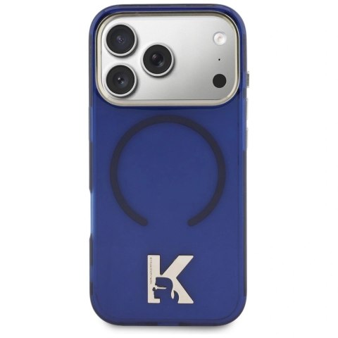 Etui Karl Lagerfeld IML K Head Logo MagSafe na iPhone 17 Pro - niebieskie