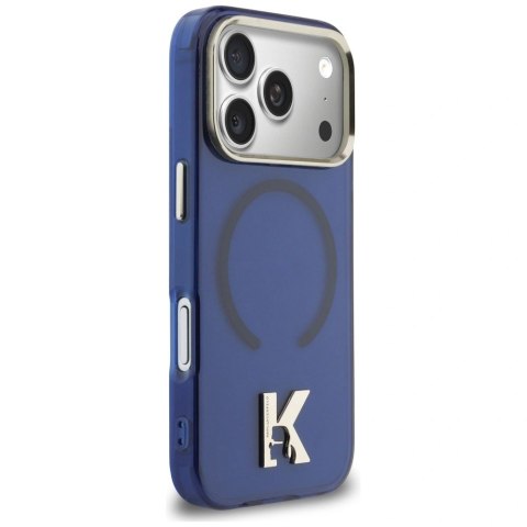 Etui Karl Lagerfeld IML K Head Logo MagSafe na iPhone 17 Pro - niebieskie