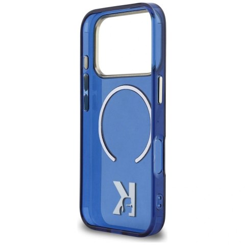 Etui Karl Lagerfeld IML K Head Logo MagSafe na iPhone 17 Pro - niebieskie