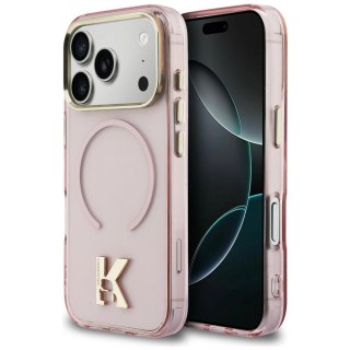 Etui Karl Lagerfeld IML K Head Logo MagSafe na iPhone 17 Pro - różowe