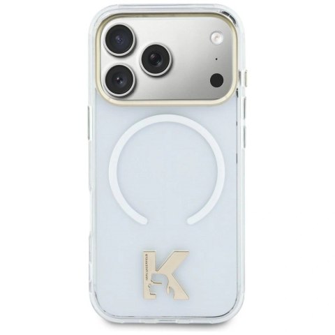 Etui Karl Lagerfeld IML K Head Logo MagSafe na iPhone 17 - przezroczyste