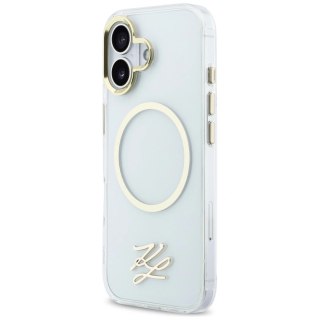 Etui Karl Lagerfeld IML KL Script Logo MagSafe na iPhone 17 - przezroczyste