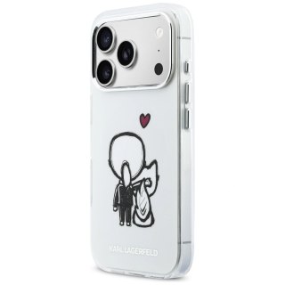 Etui Karl Lagerfeld Karl & Choupette Back MagSafe na iPhone 17 Pro Max - przezroczyste
