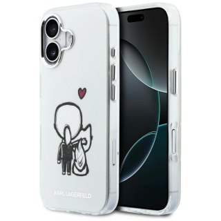 Etui Karl Lagerfeld Karl & Choupette Back MagSafe na iPhone 17 - przezroczyste