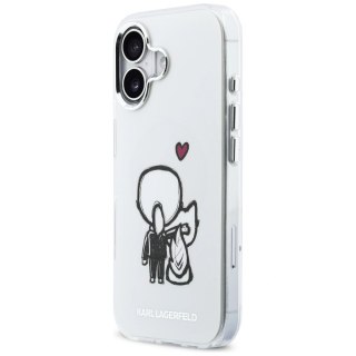 Etui Karl Lagerfeld Karl & Choupette Back MagSafe na iPhone 17 - przezroczyste