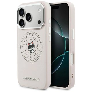 Etui Karl Lagerfeld Point & Choupette Sketch MagSafe na iPhone 17 Pro Max - różowe