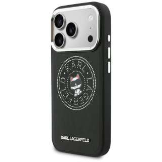 Etui Karl Lagerfeld Point & Choupette Sketch MagSafe na iPhone 17 Pro - czarne