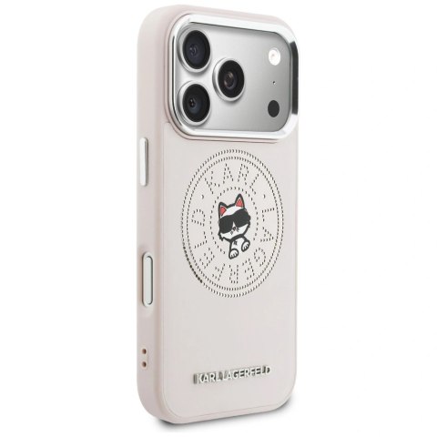 Etui Karl Lagerfeld Point & Choupette Sketch MagSafe na iPhone 17 Pro - różowe