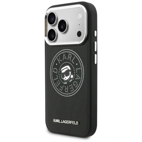 Etui Karl Lagerfeld Point & Karl Sketch MagSafe na iPhone 17 Pro Max - czarne
