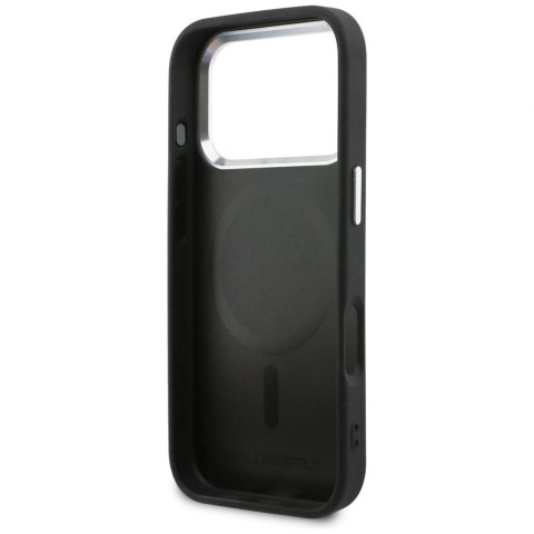 Etui Karl Lagerfeld Point & Karl Sketch MagSafe na iPhone 17 Pro Max - czarne