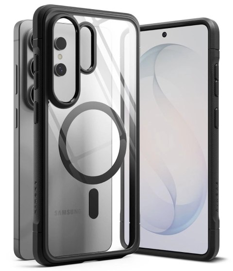 Etui Ringke Fusion Bold Magnetic MagSafe na Samsung Galaxy S26 Ultra - przezroczysto-czarne