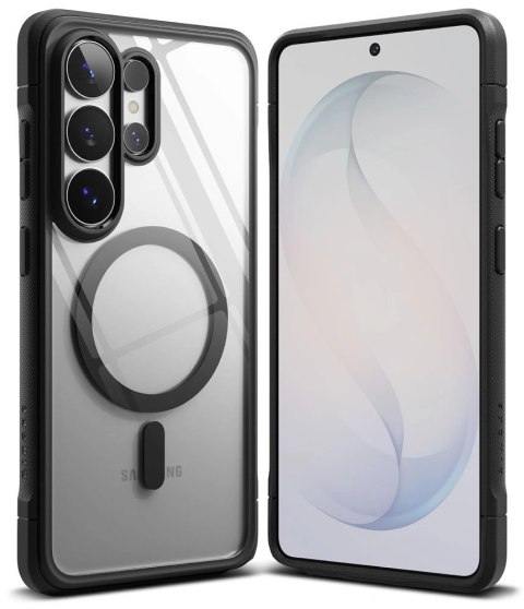 Etui Ringke Fusion Bold Magnetic MagSafe na Samsung Galaxy S26 Ultra - przezroczysto-czarne