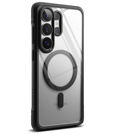 Etui Ringke Fusion Bold Magnetic MagSafe na Samsung Galaxy S26 Ultra - przezroczysto-czarne