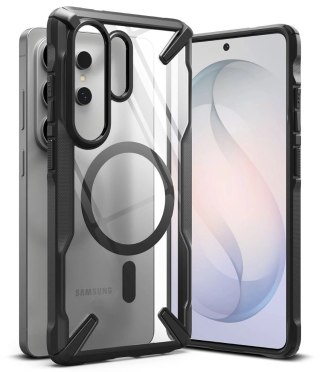 Etui Ringke Fusion X Magnetic MagSafe na Samsung Galaxy S26 Ultra - przezroczysto-czarne
