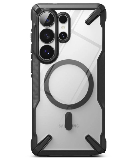 Etui Ringke Fusion X Magnetic MagSafe na Samsung Galaxy S26 Ultra - przezroczysto-czarne