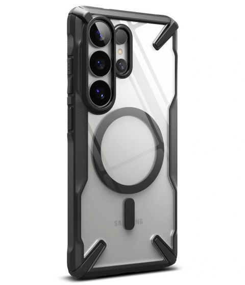 Etui Ringke Fusion X Magnetic MagSafe na Samsung Galaxy S26 Ultra - przezroczysto-czarne