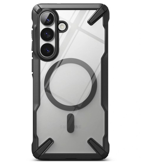 Etui Ringke Fusion X Magnetic MagSafe na Samsung Galaxy S26+ - przezroczysto-czarne