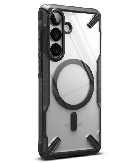 Etui Ringke Fusion X Magnetic MagSafe na Samsung Galaxy S26+ - przezroczysto-czarne