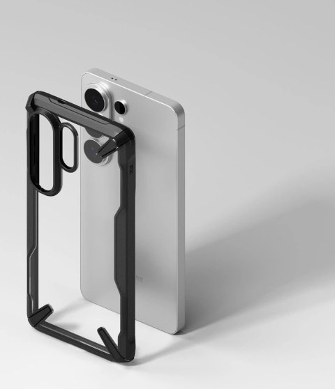 Etui Ringke Fusion X na Samsung Galaxy S26 Ultra - przezroczysto-czarne