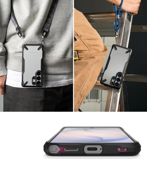 Etui Ringke Fusion X na Samsung Galaxy S26 Ultra - przezroczysto-czarne