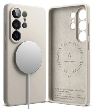 Etui Ringke Silicone MagSafe na Samsung Galaxy S26 Ultra - beżowe