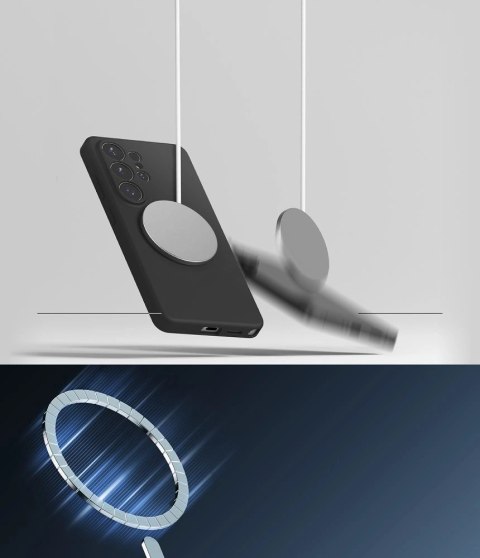 Etui Ringke Silicone MagSafe na Samsung Galaxy S26 Ultra - czarne