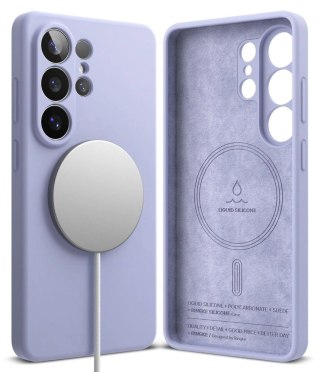Etui Ringke Silicone MagSafe na Samsung Galaxy S26 Ultra - fioletowe