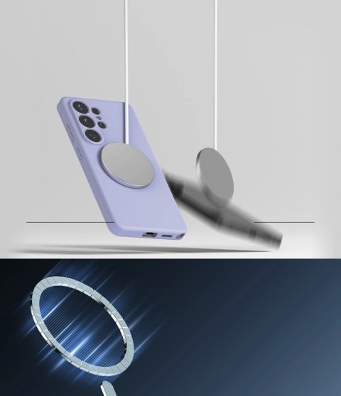 Etui Ringke Silicone MagSafe na Samsung Galaxy S26 Ultra - fioletowe
