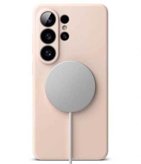 Etui Ringke Silicone MagSafe na Samsung Galaxy S26 Ultra - różowe