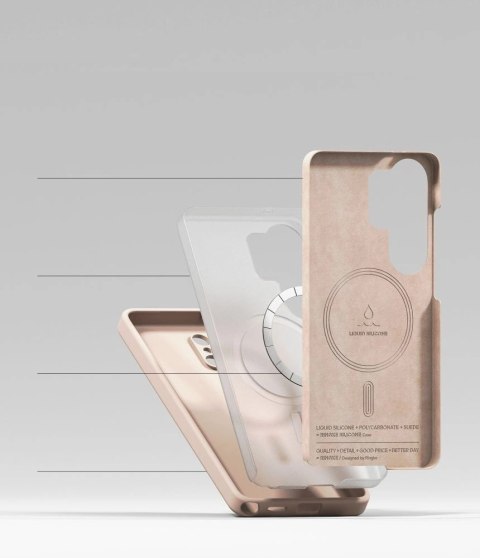 Etui Ringke Silicone MagSafe na Samsung Galaxy S26 Ultra - różowe