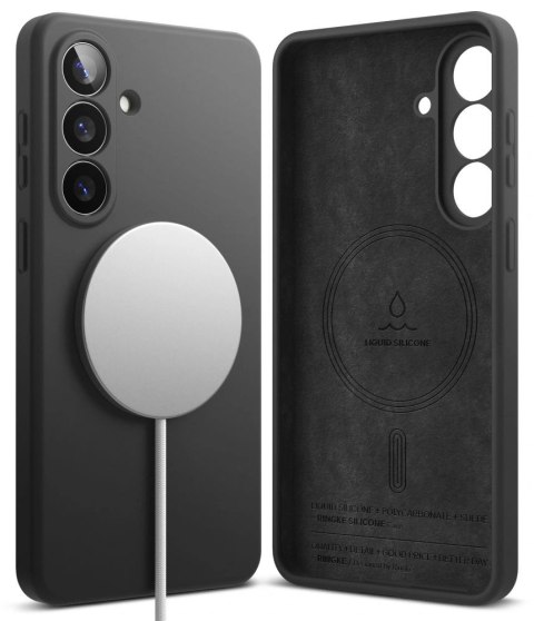 Etui Ringke Silicone MagSafe na Samsung Galaxy S26+ - czarne