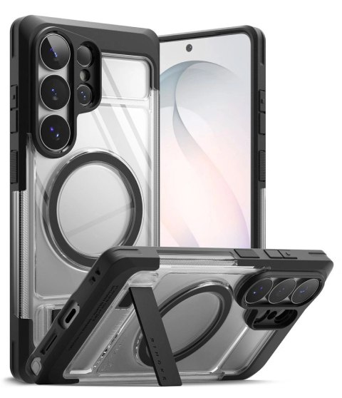 Etui Ringke UX Magnetic MagSafe na Samsung Galaxy S26 Ultra - przezroczysto-czarne