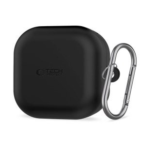 Etui Tech-Protect Silicone Hook na Samsung Galaxy Buds 4 / 4 Pro - czarne