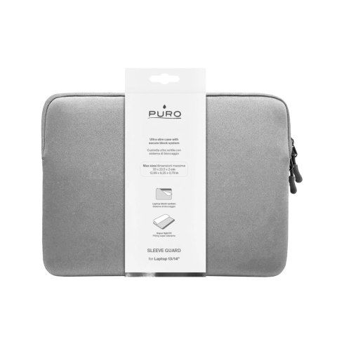 Puro SLIM GUARD Sleeve Bag Neoprene 13-14'' grey