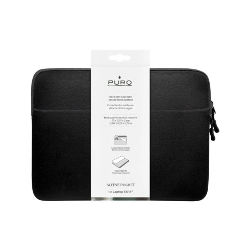 Puro SLIM POCKET Sleeve Bag Neoprene 13'' black