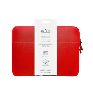 Puro SLIM POCKET Sleeve Bag Neoprene 13'' red