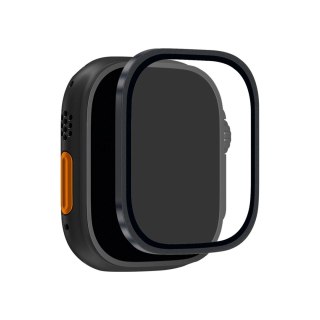 Puro Tempered Glass with Titanium frame for Apple Watch Ultra / Ultra 2 / Ultra 3m, black