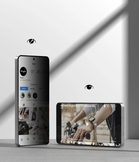 Szkło hartowane Ringke Easy Slide prywatyzujące 2-Pack na Samsung Galaxy S26 Ultra