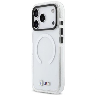 Etui BMW M IML Shockproof Metal Logos MagSafe na iPhone 17 Pro Max - przezroczyste
