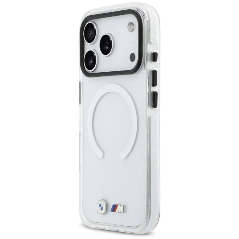 Etui BMW M IML Shockproof Metal Logos MagSafe na iPhone 17 Pro Max - przezroczyste