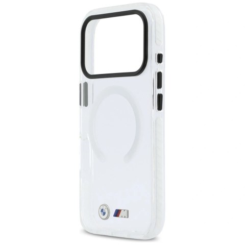 Etui BMW M IML Shockproof Metal Logos MagSafe na iPhone 17 Pro Max - przezroczyste