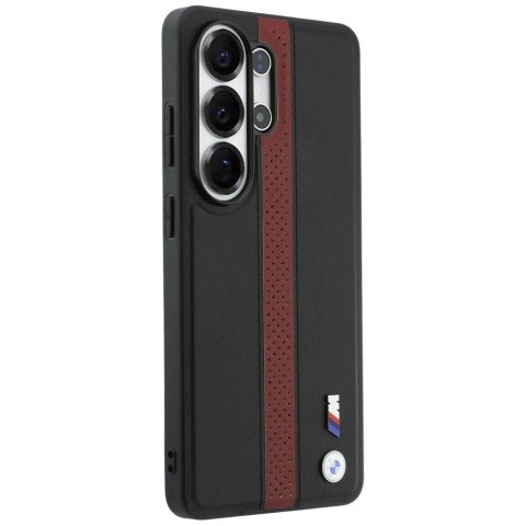 Etui BMW Perforated Stripe Logo MagSafe do Samsung Galaxy S26 Ultra - czerwone