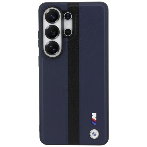 Etui BMW Perforated Stripe Logo MagSafe do Samsung Galaxy S26 Ultra - granatowe