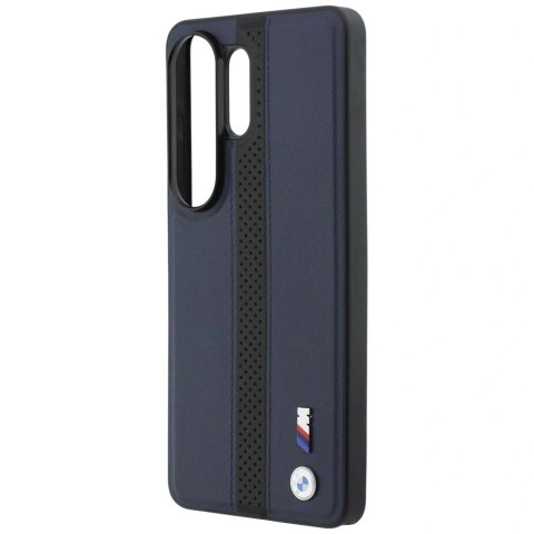 Etui BMW Perforated Stripe Logo MagSafe do Samsung Galaxy S26 Ultra - granatowe