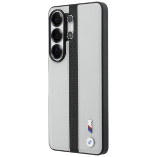 Etui BMW Perforated Stripe Logo MagSafe do Samsung Galaxy S26 Ultra - szare